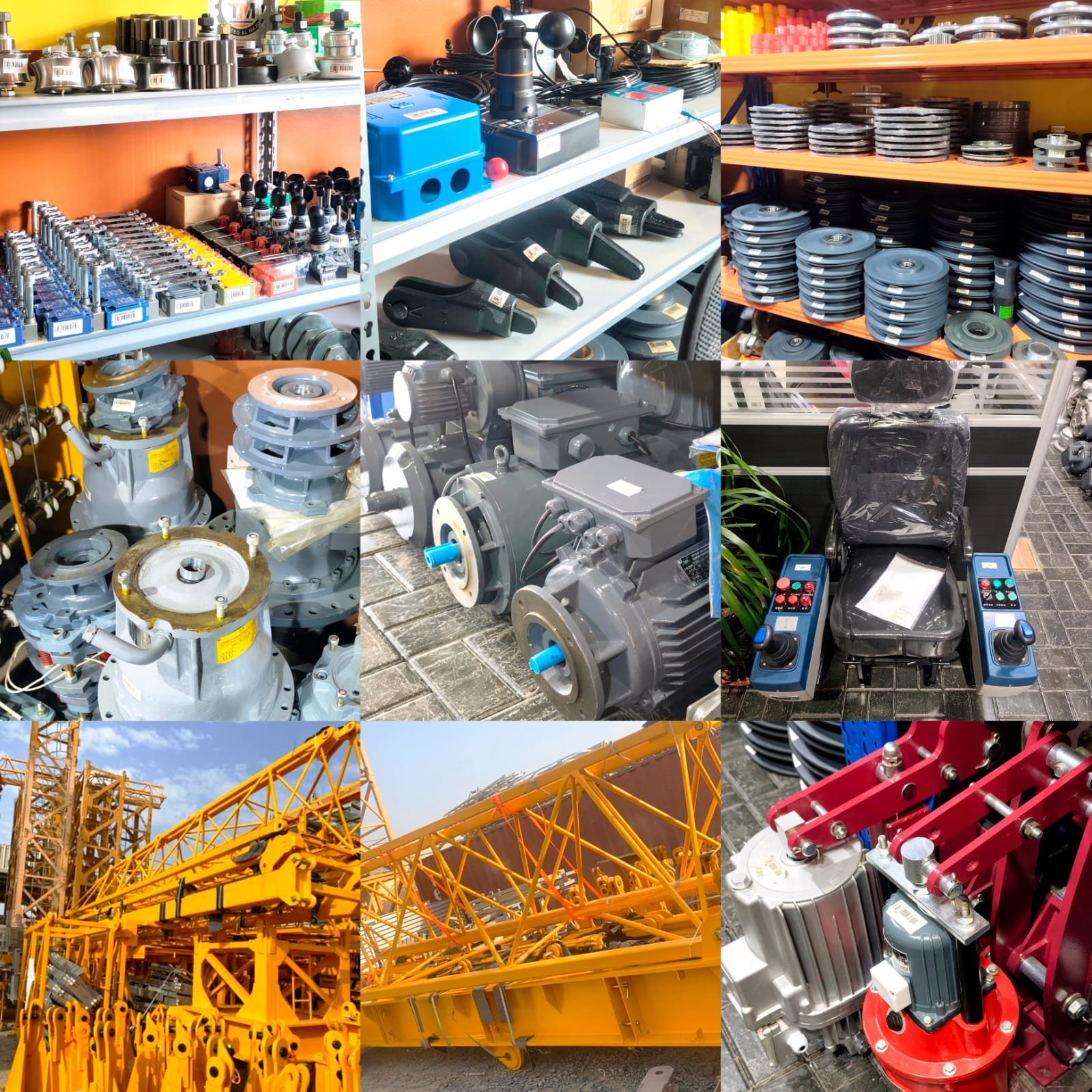 Completed crane work captured on an active UAE construction site.