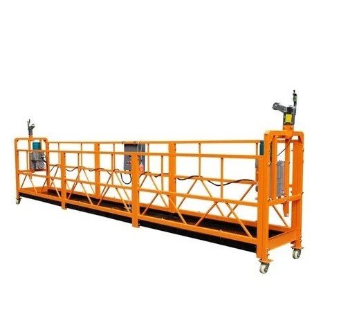Detailed cradle system components for building maintenance units.